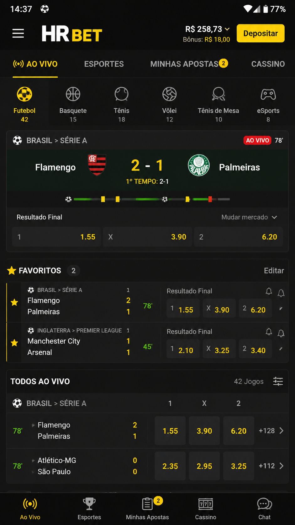 HRBet screenshot