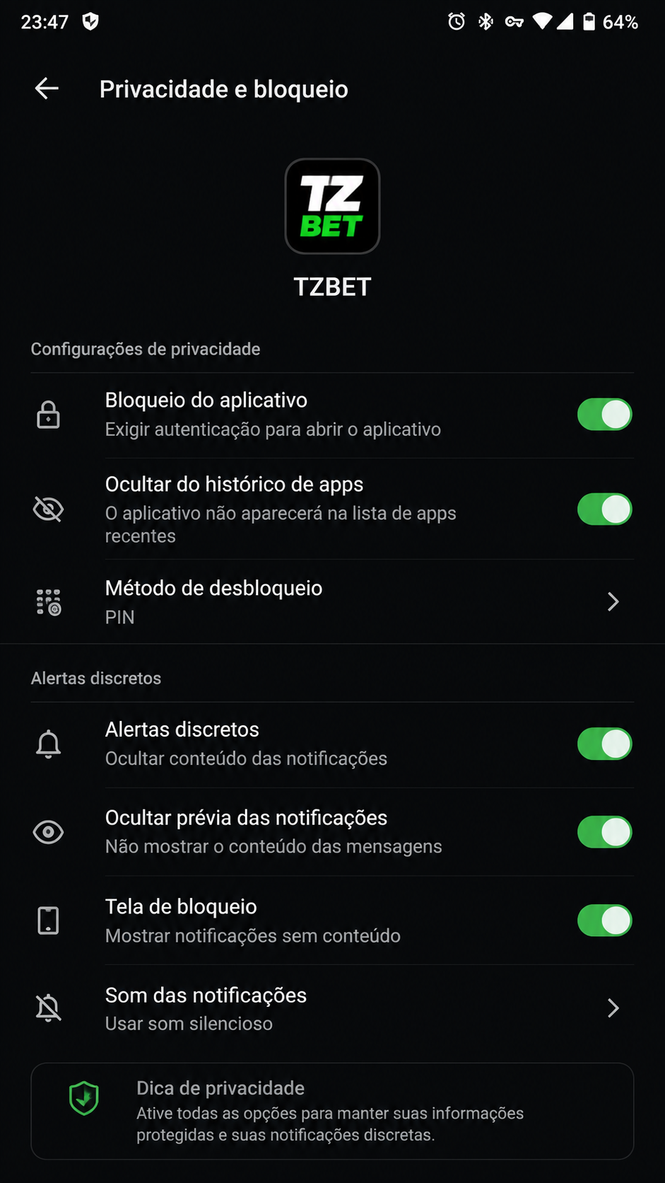 tzbet screenshot