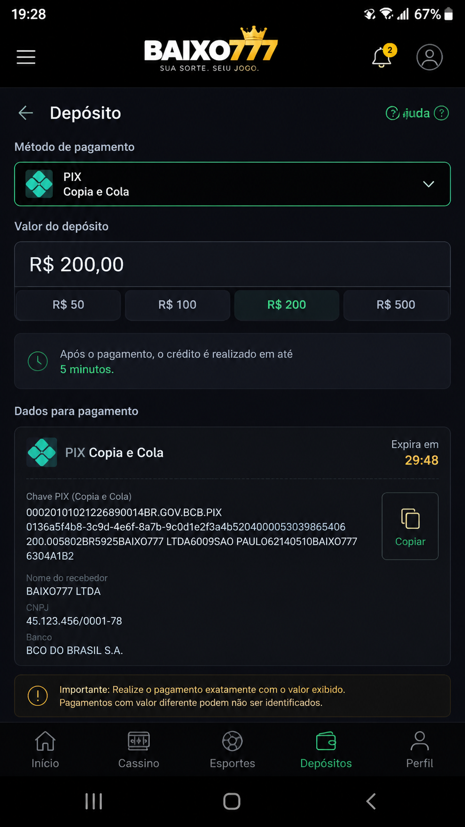 baixo777 screenshot