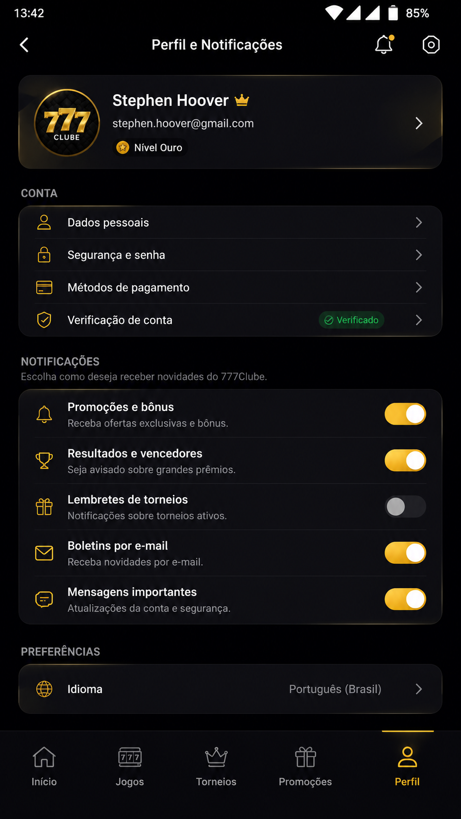 777Clube screenshot