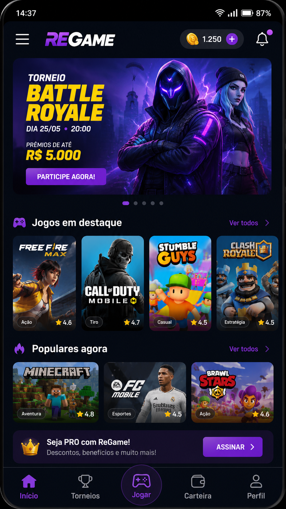 Regame screenshot