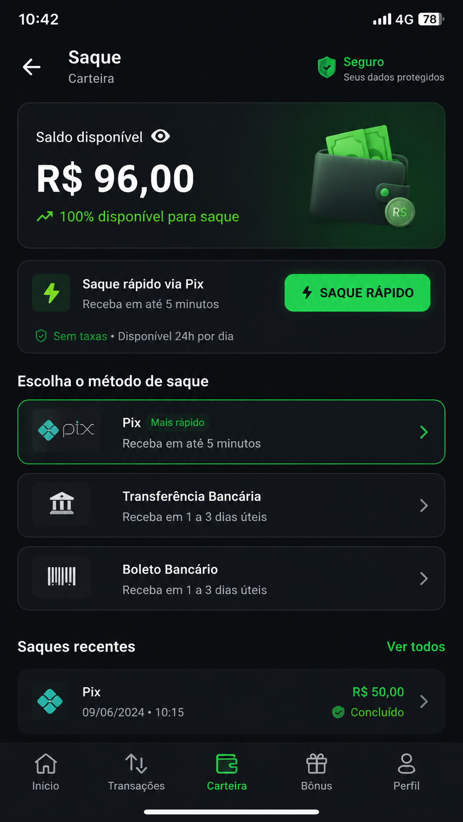 96a screenshot