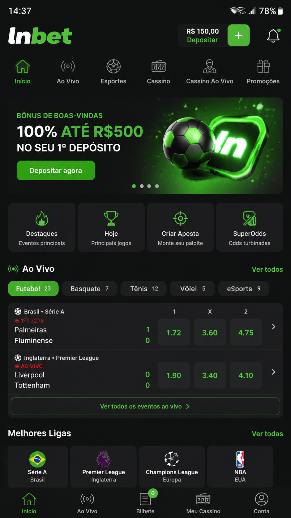 lnbet screenshot