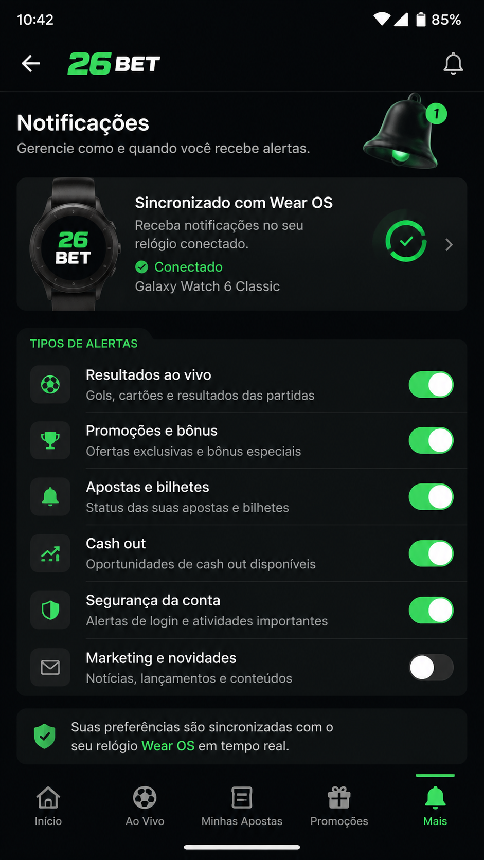 26bet screenshot