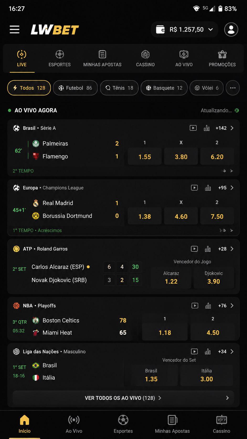 LWBET screenshot